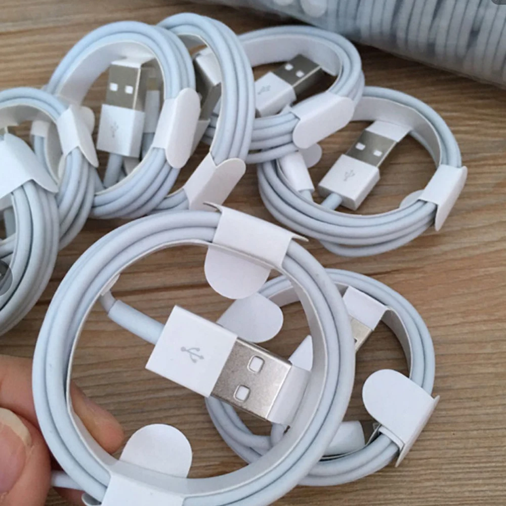 US $147.55 50PCS New Grade A USB Data Cable For IPhone Lightning Charging Cable For IPhone 5 6 7 8 6S Plus SE XR XS For IPad