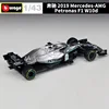 1:43 Bburago F1 2022 Mercedes Benz AMG Petronas W10 EQ de No44 L Hamilton No77 V Bottas de Fórmula Uno 1:32 W05 No44 Diecast Coche ► Foto 2/6