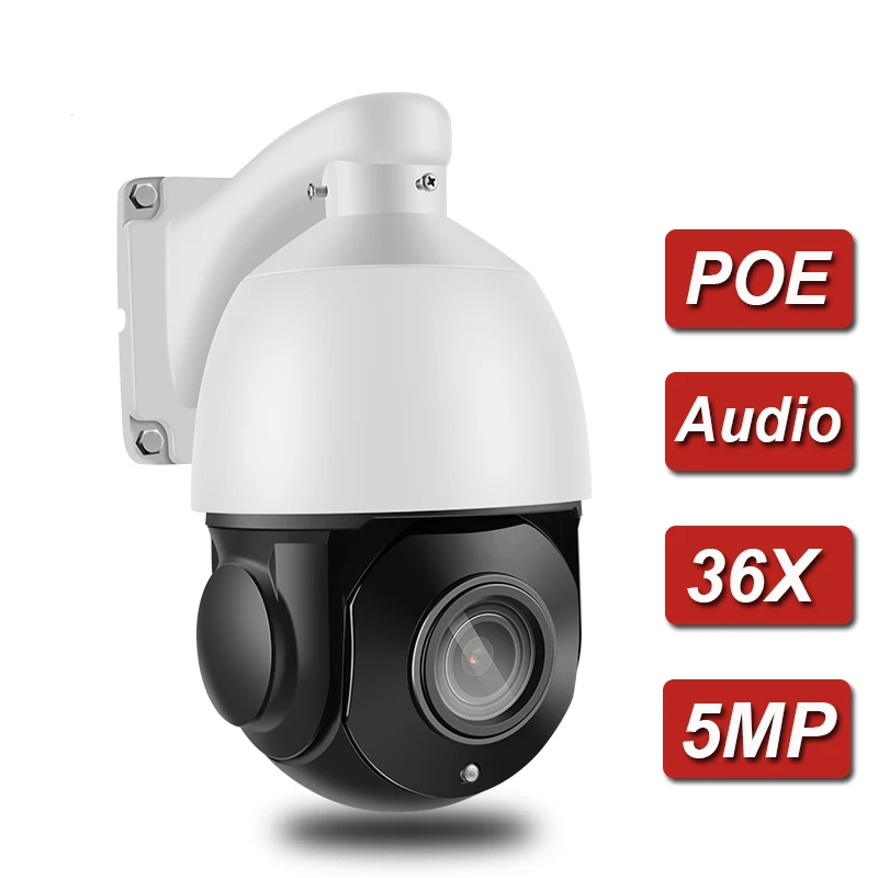 

IMPORX 5MP 36X ZOOM CCTV Camera P2P IR Motion Detection Onvif POE PTZ IP Camera High Speed Dome Outdoor 360 Camera Two Way Audio