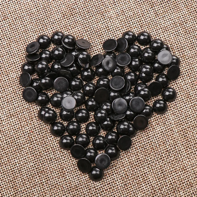 100Pcs 3-12mm Black Plastic Safety Eyes For Bear doll Animal Puppet DIY Crafts Children Kids Toys Eyes Accessories 3