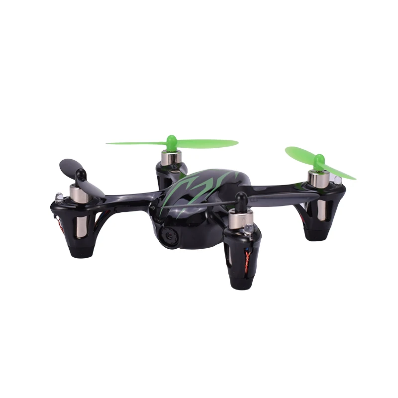 Hubsan H107C X4 2,4G 4CH 720P HD камера Радиоуправляемый квадрокоптер вертолет Дрон RTF со светодиодный подсветкой игрушки дистанционного управления черный Mode2