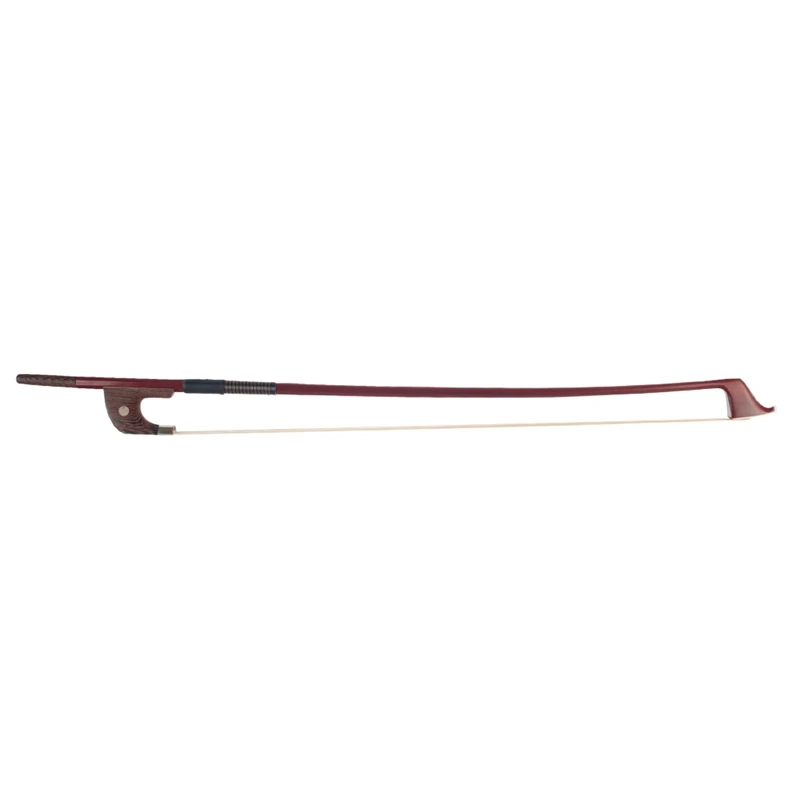 

3/4 German Style Upright Double Bass Bow Brazilwood White Bass Bow Hair Parisian Eyes Round Stick