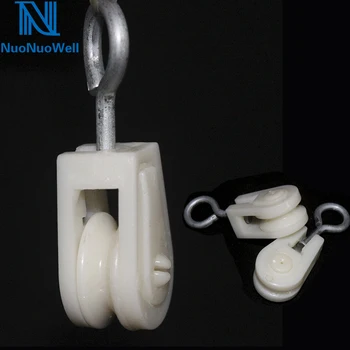 

Multifunction Stainless Steel Hook +ABS Pulley Wheel Greenhouse Lifting System Accessories Mini Pulley Wheel