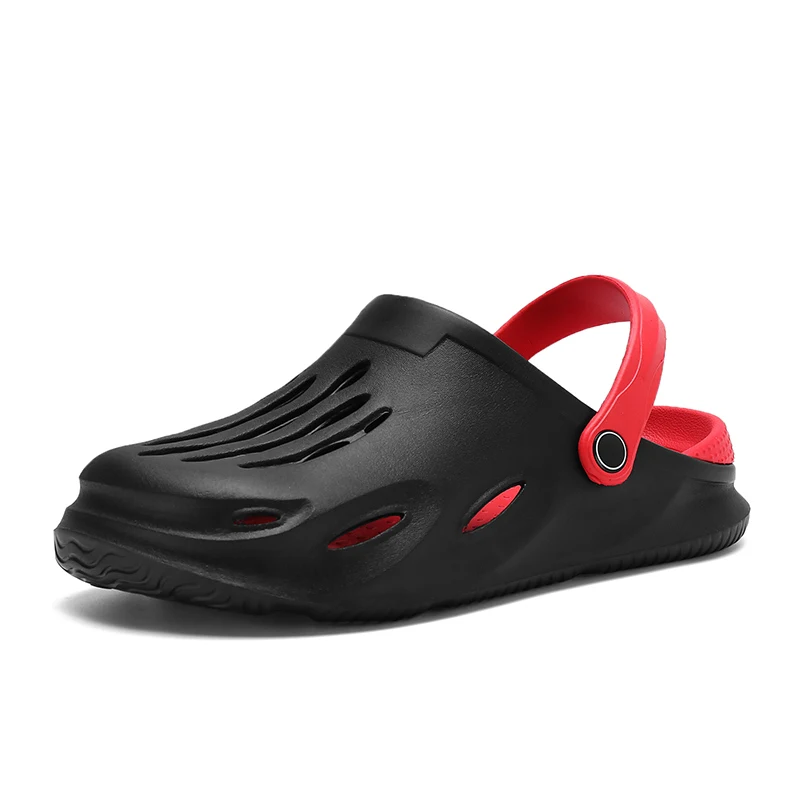 Fashion Mens Sandals Summer Outdoor Hollow Men Sandals Clogs Men Beach Sandals Slippers Non-slip Men Slippers Mens Footwear