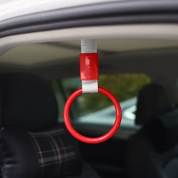 

JDM Tsurikawa Round Car Interior Pull Ring Subway Train Bus Handle Strap Charm Drift RING Car Rear Bumper Warning Loop