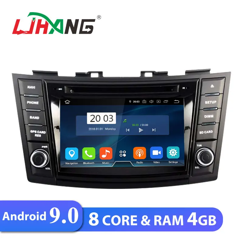 

LJHANG Car Multimedia Player Android 9.0 For SUZUKI SWIFT 2011-2015 Ertiga GPS Navi 2 Din Car radio Stereo Octa cores RAM 4GB SD