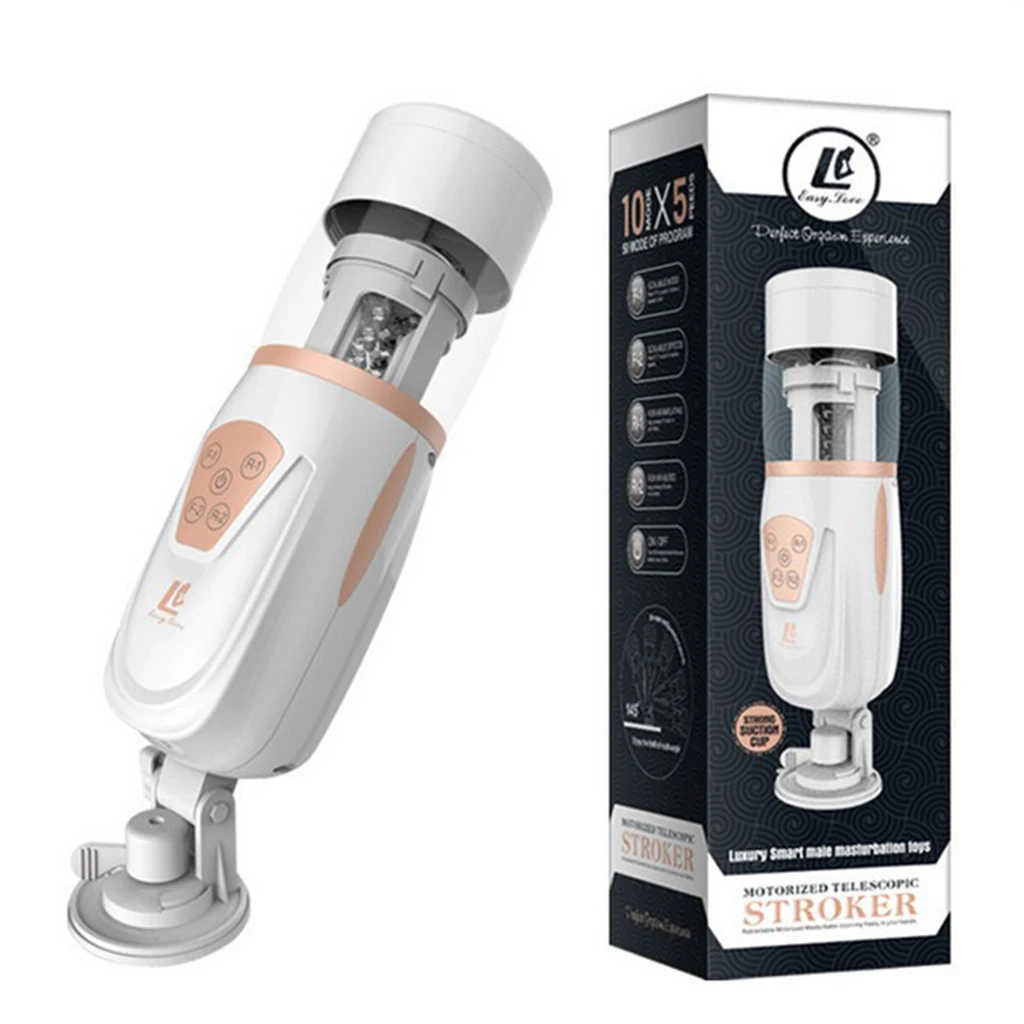 Men's Automatic Sucking Aircraft Cup Simulation Vagina Electric Thrusting Vibration Vibrating Clip Body Relax Massager Adult Toy