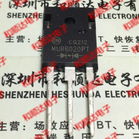 10pcs / lot MUR6020PT new stock TO-247 200V 60A |