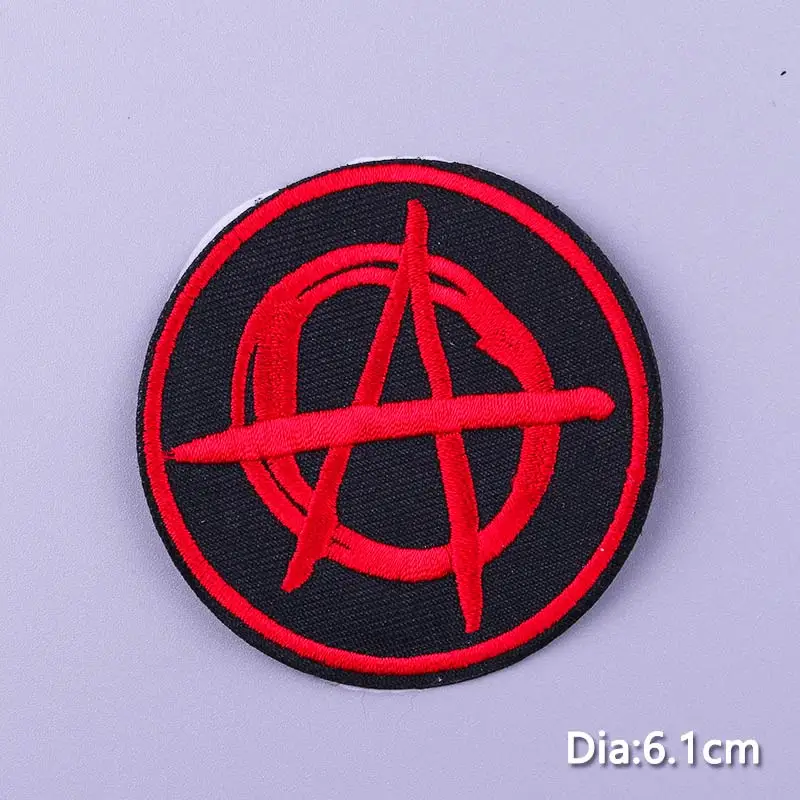 Metal Bands Patch Sewing Applique DIY Iron On Patches On Clothes Hippie Rock Embroidery Patch Stripes Punk Clothing Sticker images - 6