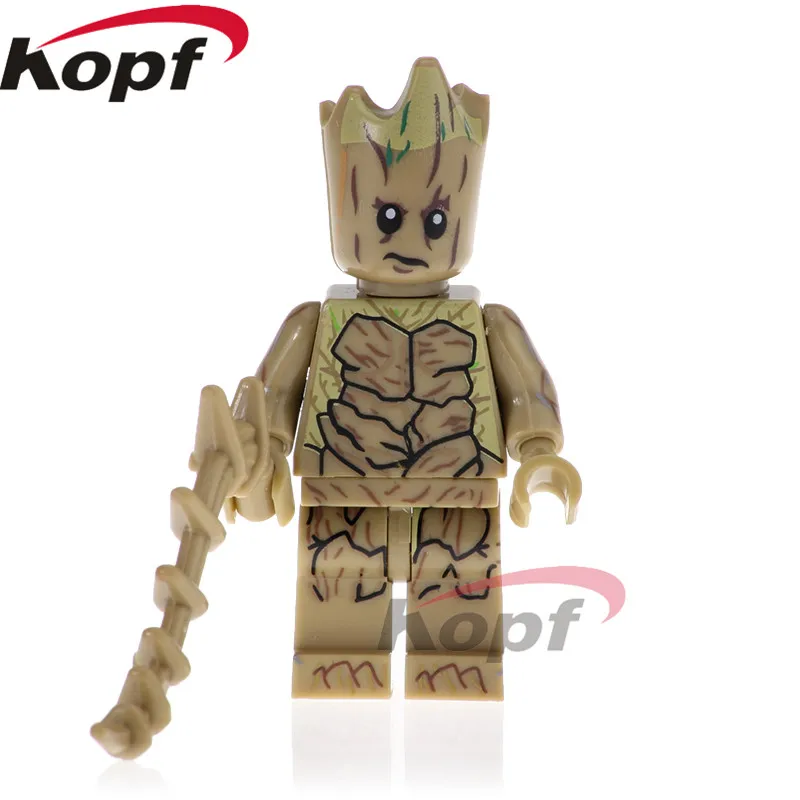 

Single Sale Super Heroes Infinity War Figures Tree Man Winter Nebula Spiderman Building Blocks Children Gift Toys PG1558