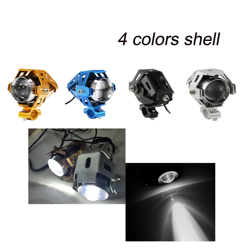 Transformers 125W Motorcycle LED Headlight 3000LM U5 Motorbike LED Driving Fog Spot Head Light Lamp (3)