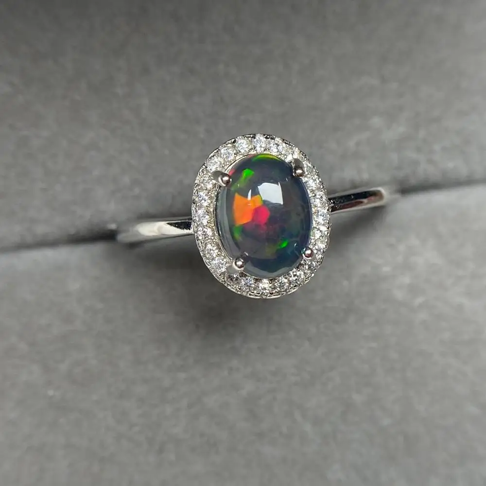 ECHSUN опал кольцо кольца для женщин anillos mujer bague homme 925 серебро bijoux femme | Отзывы и видеообзор
