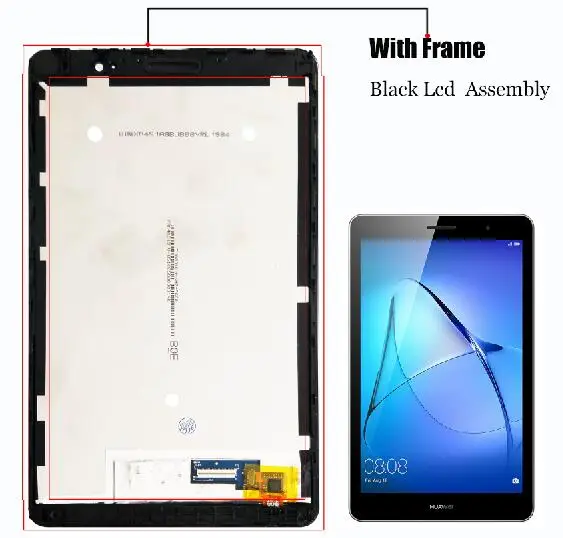 Black Lcd With Frame Для huawei Honor Play Meadiapad 2 KOB-L09 MediaPad T3 KOB-W09 Mediapad T3 8,0 LTE " ЖК-дисплей с сенсорным экраном дигитайзер - Цвет: Black Lcd With Frame