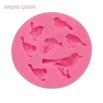 

BAKING QUEEN Sugarcraft Birds Shape Silicone Mold Fondant Molds Cake Decorating Tools Chocolate Gumpaste Mold Fortune Cookie