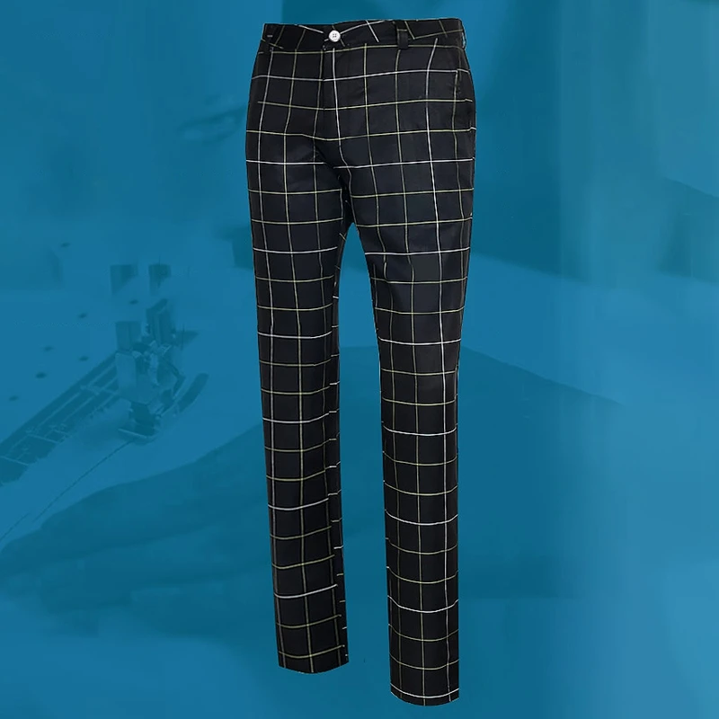Most Popular BoaKQ Pgm Men'S Golf Pants High Elastic Trousers Summer Thin Plaid Golf Costume M