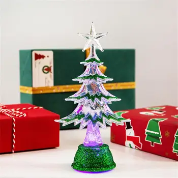 

Led Christmas Tree Night Light Battery Powered Desktop Decor Child Gift Xmas Mini Merry Christmas Tre Lamp For Party Home Decor
