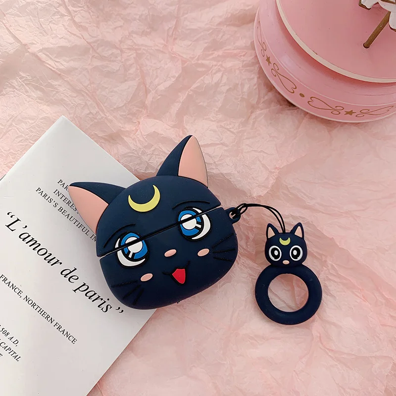 3D мультфильм для Airpods Pro Чехол Bluetooth беспроводные наушники Runa Cat покрытие кожи Аксессуары для Apple Airpods 1 2 зарядный чехол s
