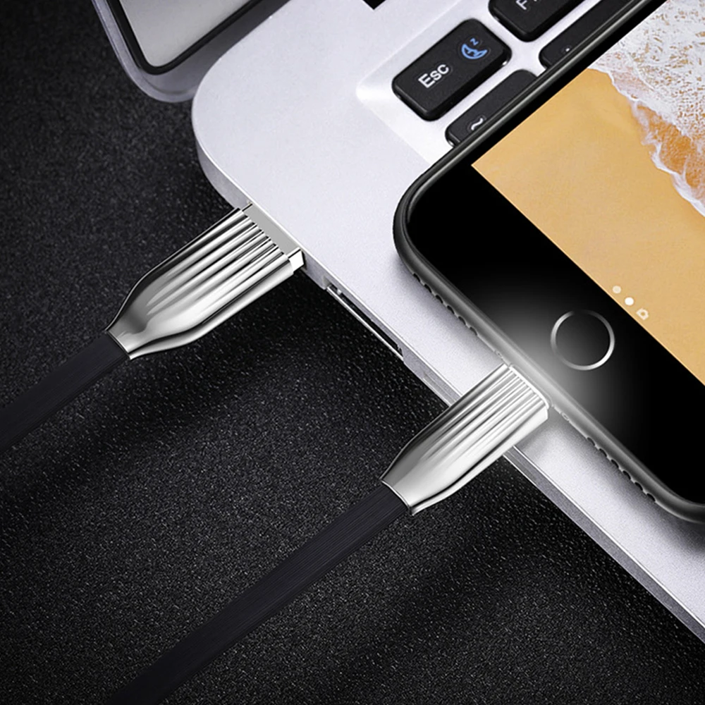 FDBRO светодиодный светильник Micro USB кабель для передачи данных Быстрая зарядка USB кабель питания для IphoneX Xr 8 8plus 7 7plus 6 6s 6s p huawei Xiaomi