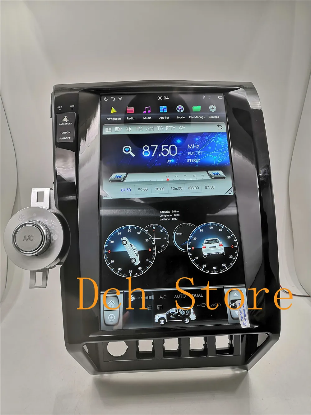 13,6 inch вертикальный экран tesla стиль Android 8,1 автомобильный DVD плеер gps для toyota tundra 2007 2008 2009 2010 2011 4G Оперативная память