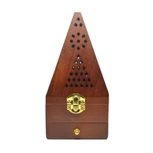 SAFEBET средне-Восточная коробка для хранения благовоний, креативная коробка для благовоний, коробка для благовоний, пирамида, твердая древесина, коробки для благовоний