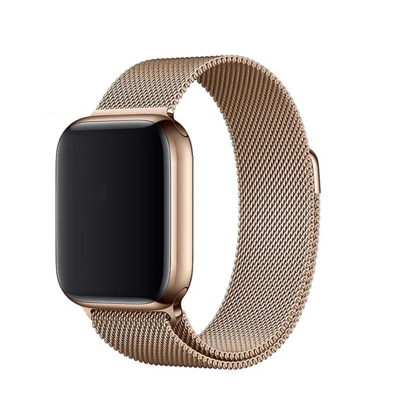 42 мм Bluetooth Смарт часы серии 4 1:1 Смарт-часы чехол для Apple Watch iOS Android сердечного ритма ЭКГ-шагомер обновления спортивные часы - Цвет: rose Gold