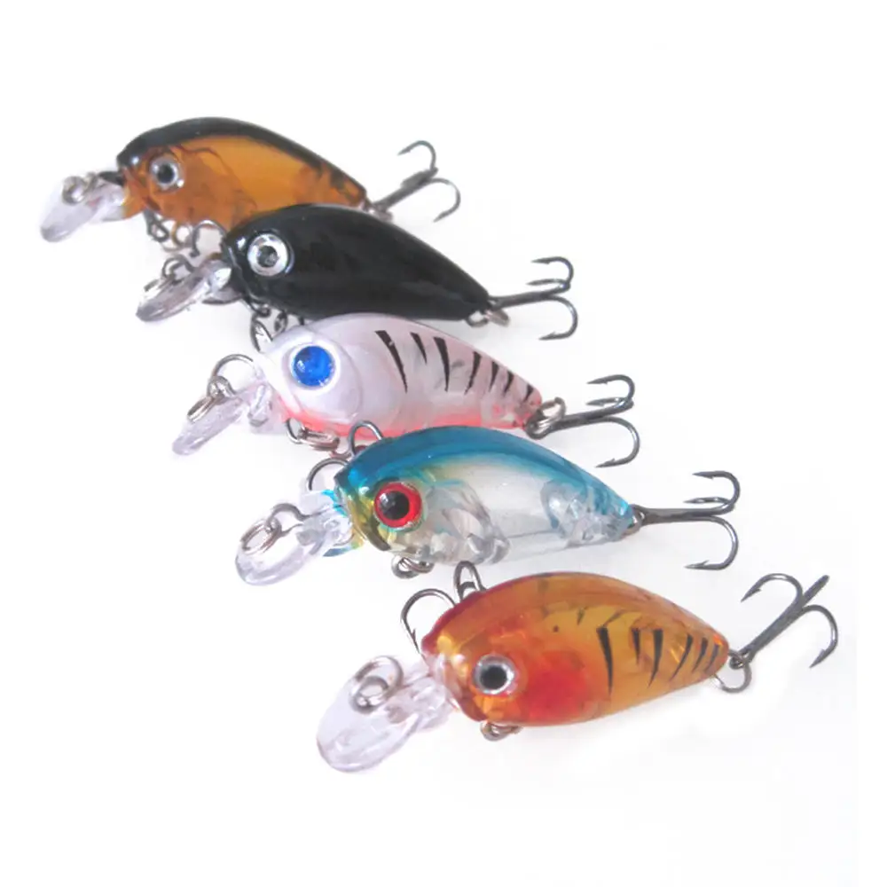 5pcs Fishing Lures Set 4g Mini Pout White Bass Bait Kit Tackle Suit Artificial Hard Lure Baitfish Suitable | Спорт и развлечения