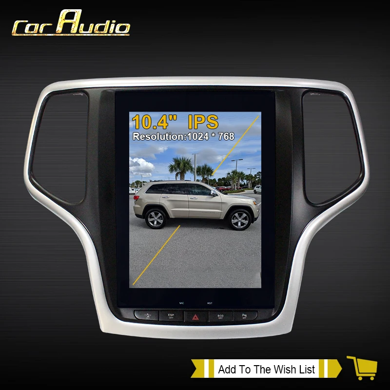 Android 9,0 4 Гб rom Tesla стиль автомобиля gps навигация для JEEP Grand Cherokee 2010- золото и черный головное устройство мультимедийный плеер