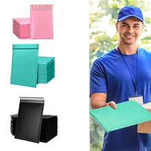 

50PCS Green Black Pink And Purple Bubble Mailers Padded Envelopes Bags For Packaging Bubble Mailer For Mailing Gift packaging