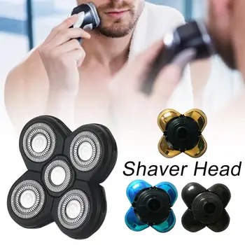 

Replacement Shaver Head With 5 Large Blades Razor Accessories For Skull And Butterfly Shavers Quick Twist Smooth And Sharp