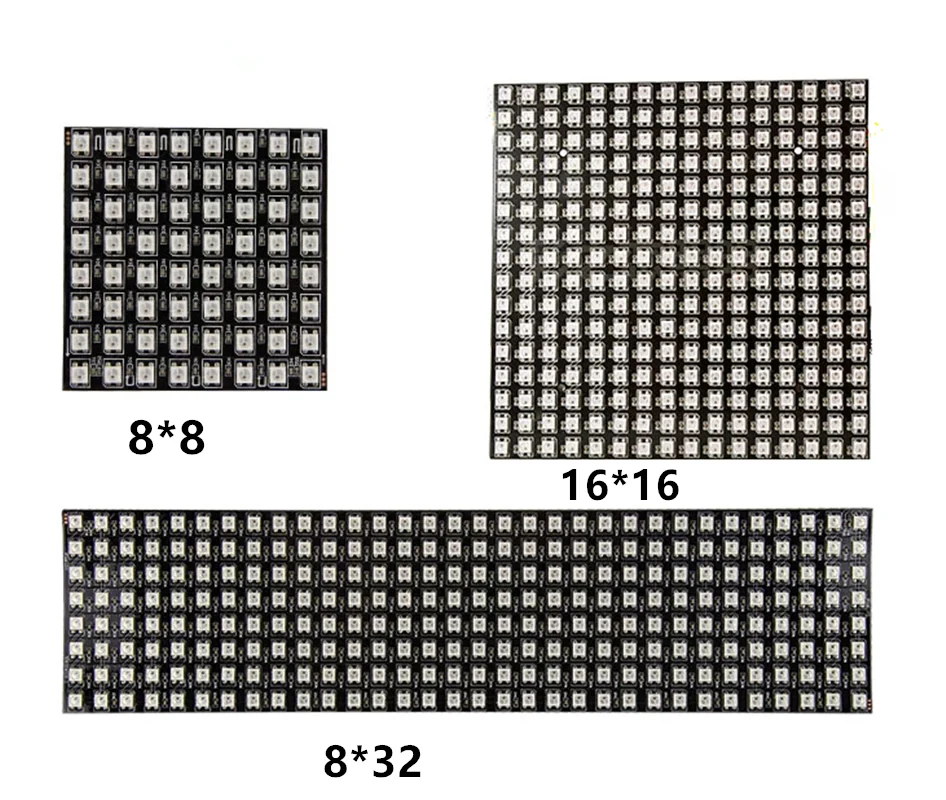 Светодиодный модуль матрицы SMD 5050 5 в пост. Тока WS2812B полноцветная RGB-панель