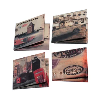 

men wallet Originality Canvas Printing Scenery Small Change Package Short Paragraph Wallet Student Tourism Gift