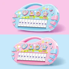 Детская электронная клавиатура просветить игрушка музыка Раннее детство игрушка Reborn Baby Doll малый эффективный унисекс-игрушка пианино элементов, на возраст 1, 3, 6-летним
