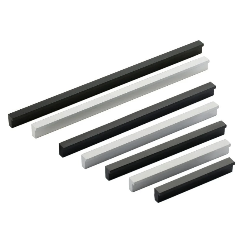 Furniture Handles Wardrobe Door Cabinet Drawer Flush Lengthening Knobs