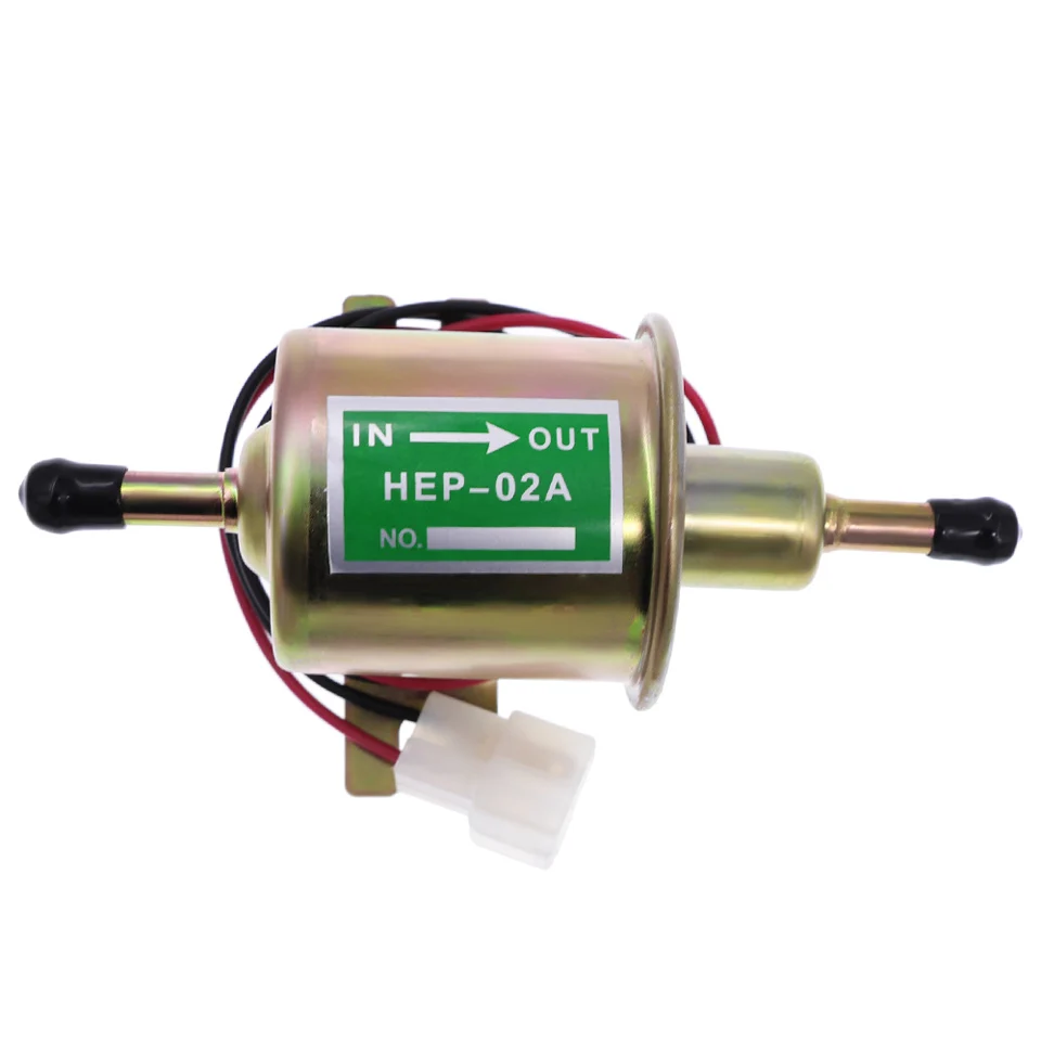 

New 12V Electric Fuel Pump Low Pressure Bolt Fixing Wire Diesel Petrol HEP-02A For Car Carburetor Motorcycle ATV