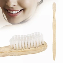 1 шт. натуральная бамбуковая белая зубная щетка для взрослых с щетиной Антибактериальная щетина ручки из бамбука мягкая Щетинная зубная щетка Бамбуковые продукты
