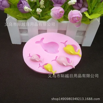 

Baking Mould Whale Liquid Silicone Cake Mould DIY Chocolate Ice Grid Mold Handmade Soap Polymer Clay Clay Model