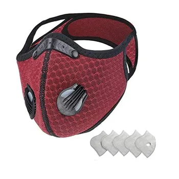 

Mascarilla Mask Masque Adults Unisex Mouth Cover 1pcs Bike Face Cover With 5pcs Filter Maseczka Ochronna Mondmasker Reutilizable
