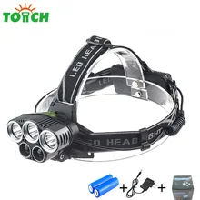 Лидер продаж, перекрестная поставка товаров в настоящее время доступны 5LED3T6+ 2xpe5 огни блики Многофункциональный рыболовный налобный фонарь Manu