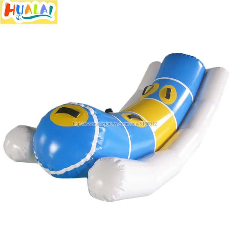 

giant inflatable seesaw floating water toys for the pool teeter totter rocker game toys outdoor children water park PVC 7.5 ft