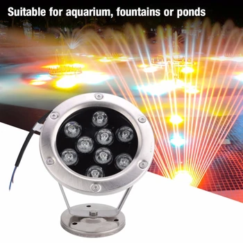

Swimming Pool Underwater Light Indoor Outdoor Safe Explosion-proof Stainless Steel Bright LED Warm White Fountain Mini Park