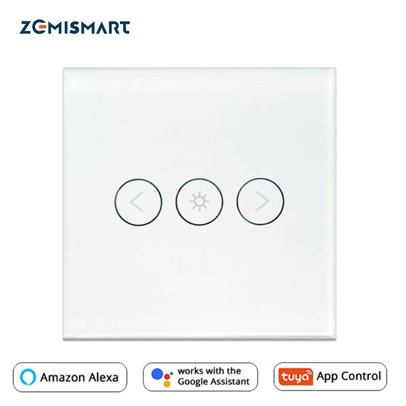 Zemismart ЕС Диммер с сенсорным выключателем работает Alexa Google Home поддержка таймера