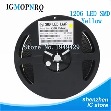 3000 шт желтые части 1206 SMD светодиодный Диод горячие продажи свет 1 комплект