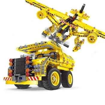 

2in1 Excavator Engineering Model blocks DIY Small particle vehicle car block educational kids toys Christmas birthday gifts