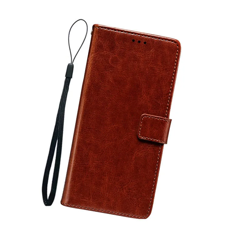 For Huawei Y7A Case 6.67 inch Magnetic Flip Crazy Horse Pattern Leather Case For Huawei Y7A Case Wallet Cover huawei pu case Cases For Huawei