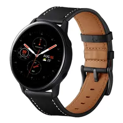 Ремешок для часов samsung Galaxy Watch Active 2, 40 мм, 44 мм, ремешок 20 мм, ремешок из натуральной кожи, ремешок для часов, спортивный браслет, ремень