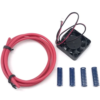 

3D Printer Part Kit 40X10 Cooling Fan DC12V with PTFE Tube Hot Bed Nut Compression 8X25 Spring Printer Accessories