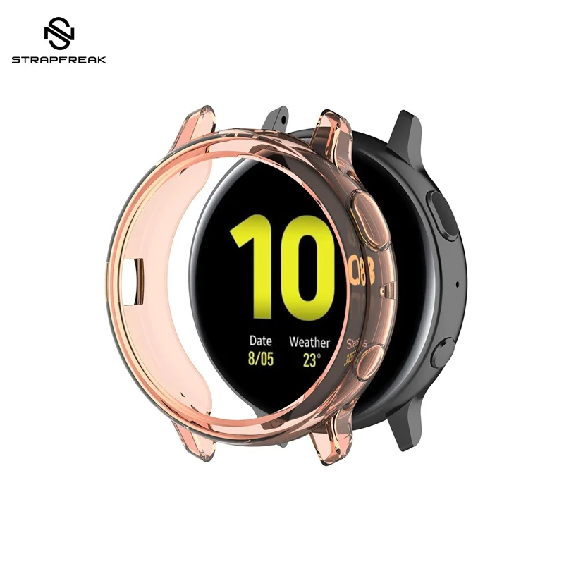 Protective Case for Samsung Galaxy Watch Active 2 Ultra-Thin Full Cover Shell Frame 40mm 44mm Watch Case R830 R820