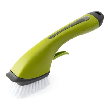 

Long Handle Cleaning Brush Stove Small Brush Kitchen Clean Up With Liquid Container Limpieza Hogar