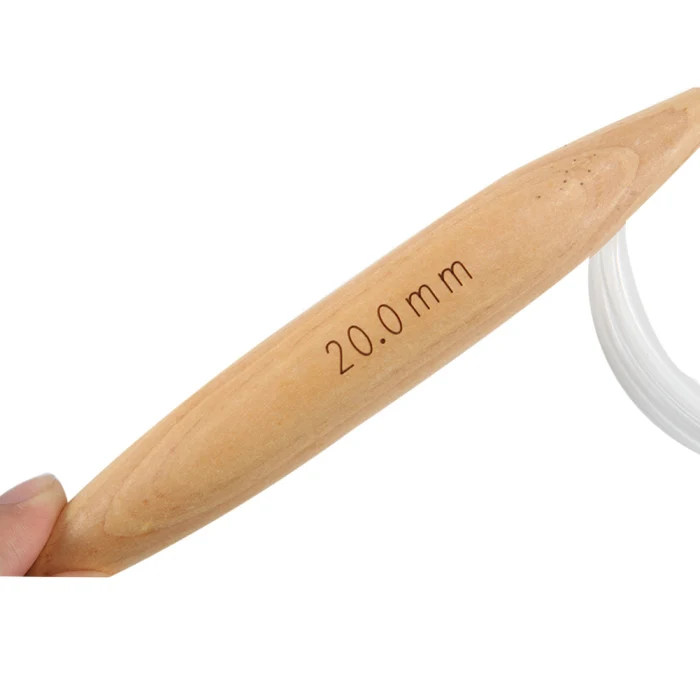 25/20/25mm Bamboo Knitted Crochet Hook Thick Sweater Knitting Needles Stitch Carpet Ring Needle Tool THIN889
