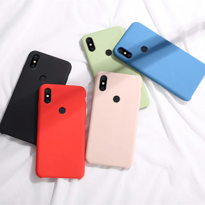 

Official Candy Color Liquid Silicone Case For Xiaomi Redmi S2 4X 5 5A 6A Note4X Mi 6 8 9 Cell Phone Full Protective Rubber Cover